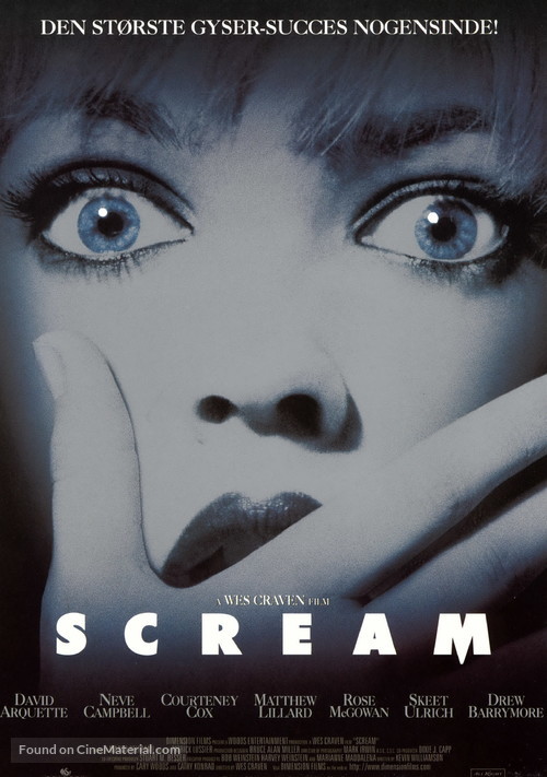 Scream - Danish Movie Poster