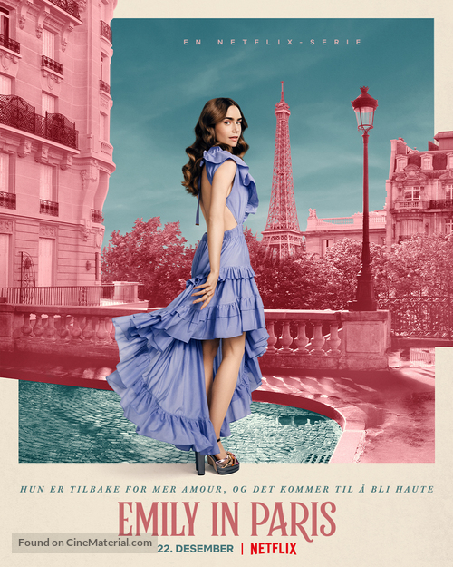 &quot;Emily in Paris&quot; - Norwegian Movie Poster