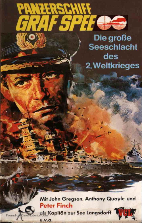 The Battle of the River Plate - German VHS movie cover
