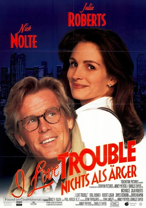 I Love Trouble - German Movie Poster