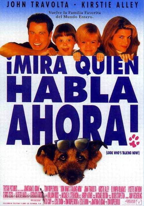 Look Who&#039;s Talking Now - Spanish Movie Poster