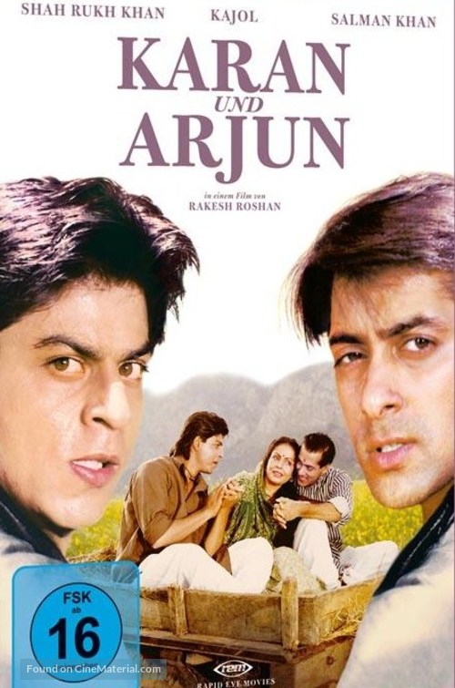 Karan Arjun - German DVD movie cover