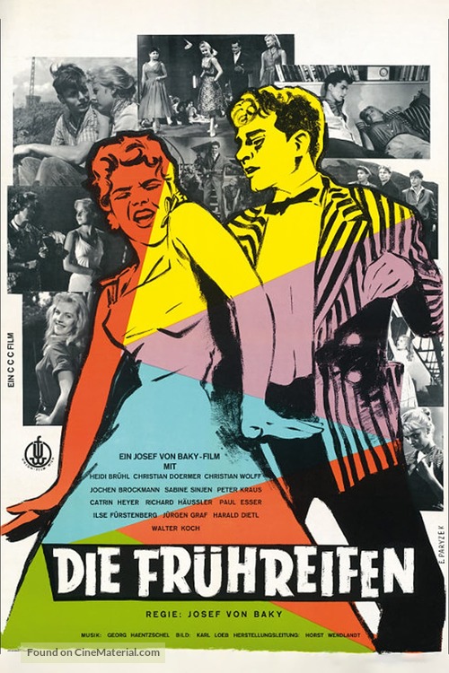 Die Fr&uuml;hreifen - German Movie Poster