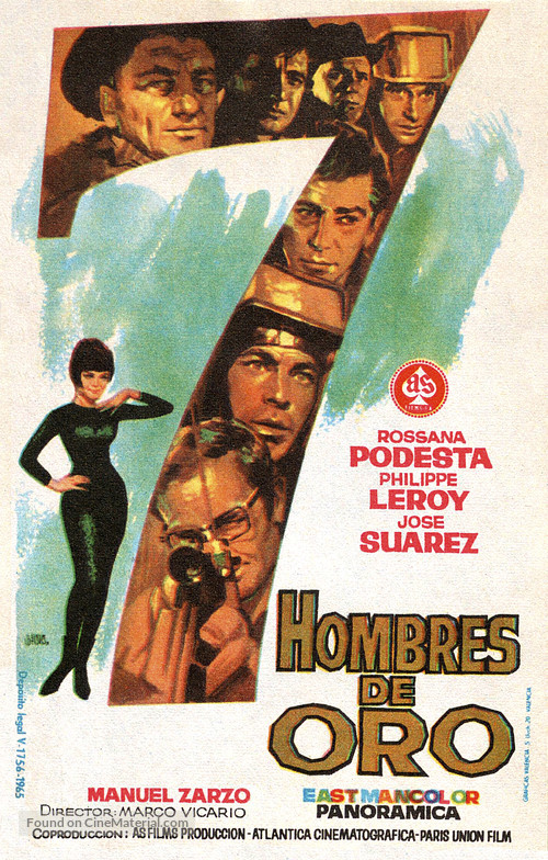 Sette uomini d&#039;oro - Spanish Movie Poster