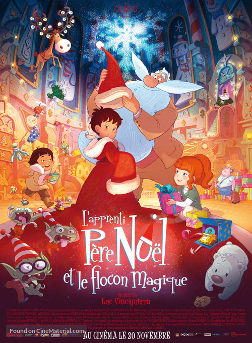 L&#039;apprenti P&egrave;re No&euml;l et le flocon magique - French Movie Poster