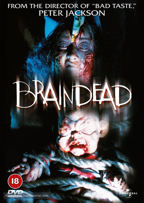 Braindead - British DVD movie cover