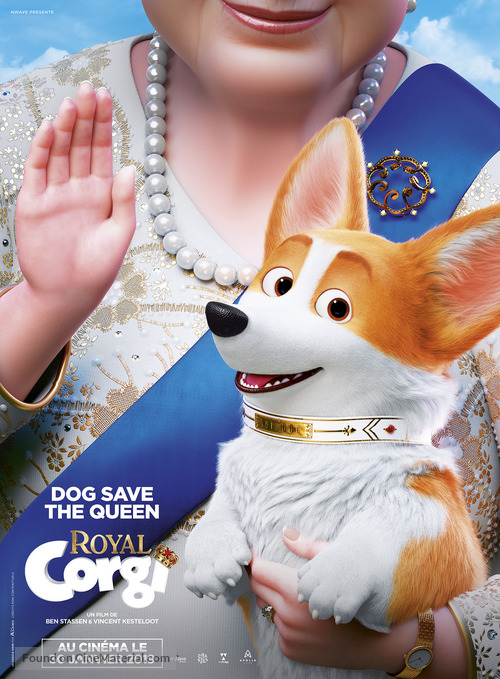 The Queen&#039;s Corgi - French Movie Poster