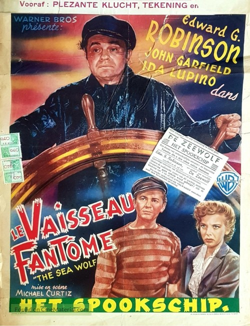 The Sea Wolf - Belgian Movie Poster