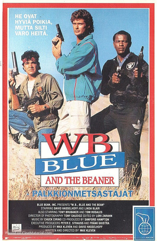 W.B., Blue and the Bean - Finnish VHS movie cover