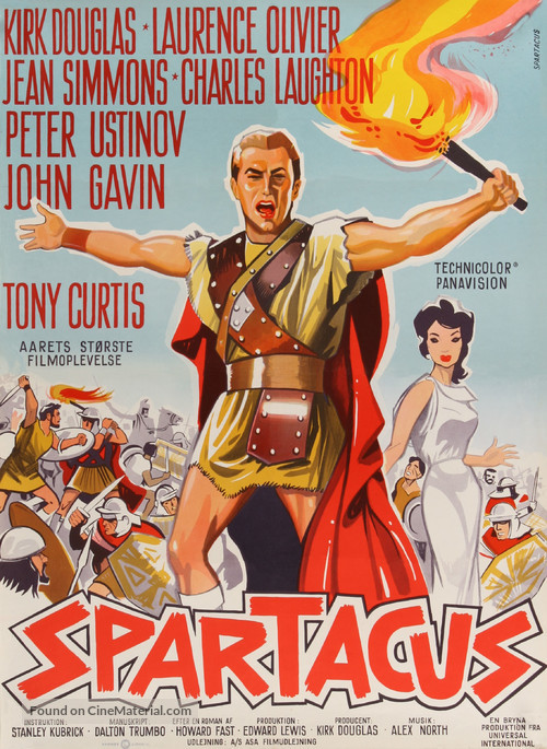 Spartacus - Danish Movie Poster