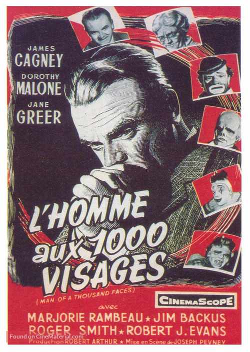 Man of a Thousand Faces - French Movie Poster