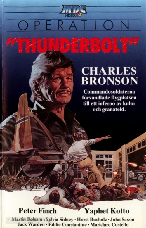 Raid on Entebbe - Swedish VHS movie cover