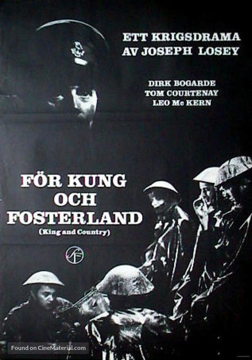 King &amp; Country - Swedish Movie Poster