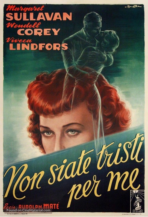 No Sad Songs for Me - Italian Movie Poster