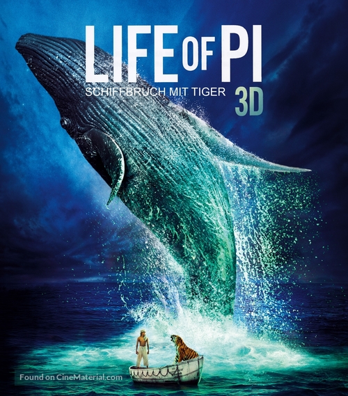 Life of Pi - German Blu-Ray movie cover