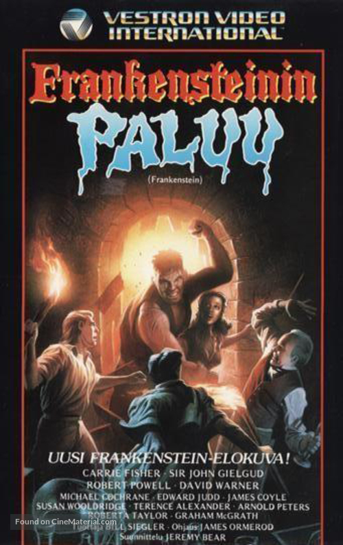 Frankenstein - Finnish VHS movie cover