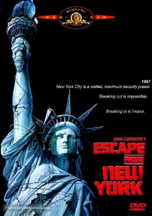 Escape From New York - DVD movie cover