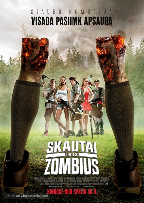 Scouts Guide to the Zombie Apocalypse - Lithuanian Movie Poster