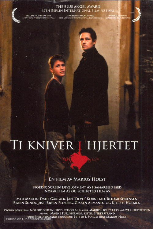 Ti kniver i hjertet - Norwegian Movie Poster