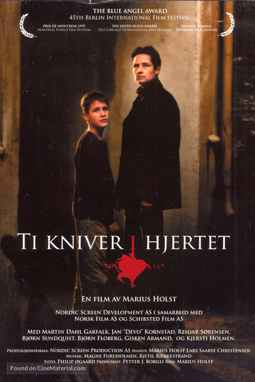 Ti kniver i hjertet - Norwegian Movie Poster