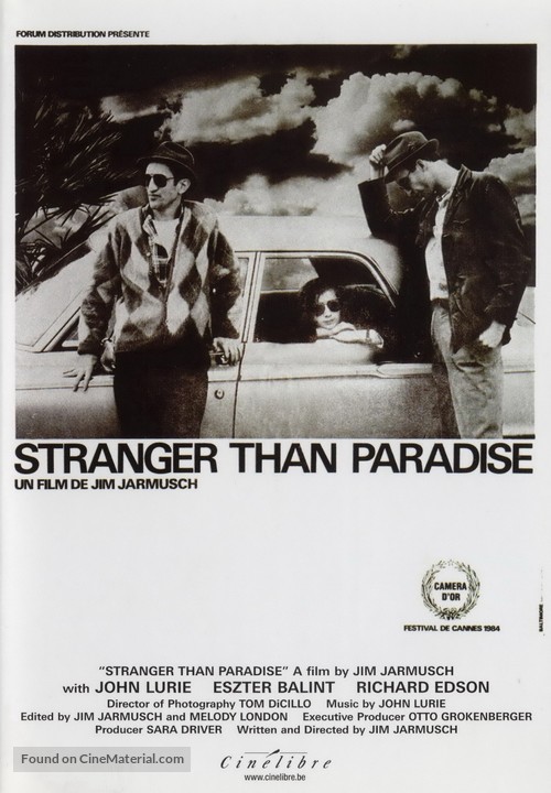 Stranger Than Paradise - Belgian DVD movie cover