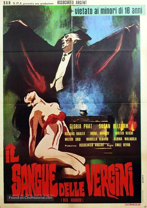 Sangre de v&iacute;rgenes - Italian Movie Poster