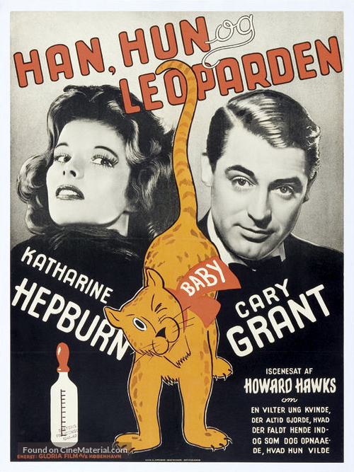 Bringing Up Baby - Danish Theatrical movie poster