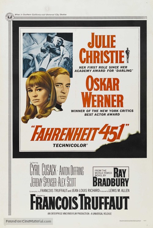 Fahrenheit 451 - Movie Poster