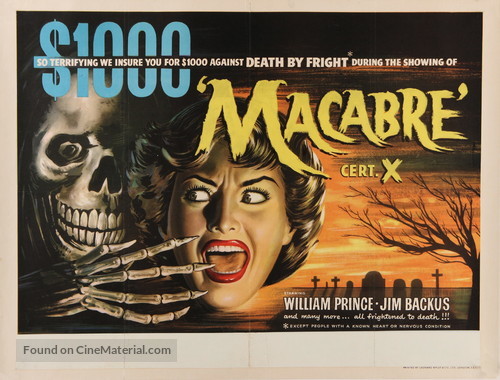 Macabre - British Movie Poster