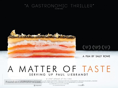 A Matter of Taste: Serving Up Paul Liebrandt - British Movie Poster