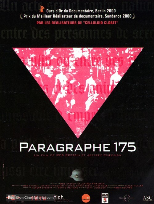 Paragraph 175 - French Movie Poster