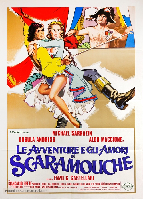 Avventure e gli amori di Scaramouche, Le - Italian Movie Poster