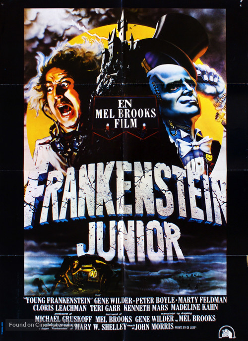 Young Frankenstein - Danish Movie Poster