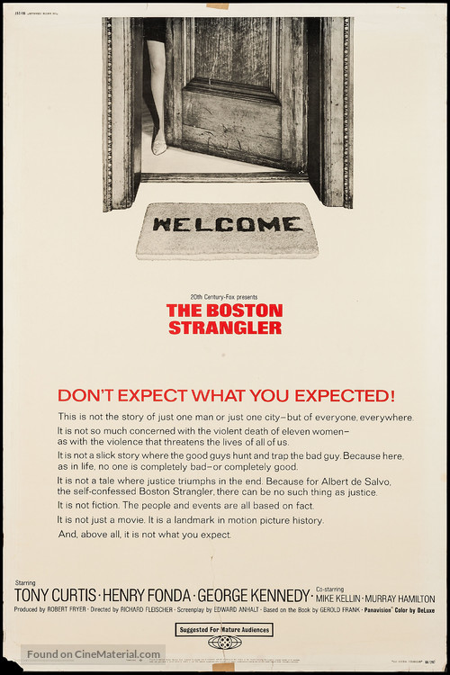 The Boston Strangler - Movie Poster