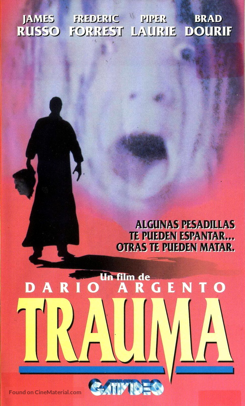 Trauma - Argentinian VHS movie cover