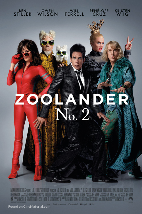 Zoolander 2 - Danish Movie Poster