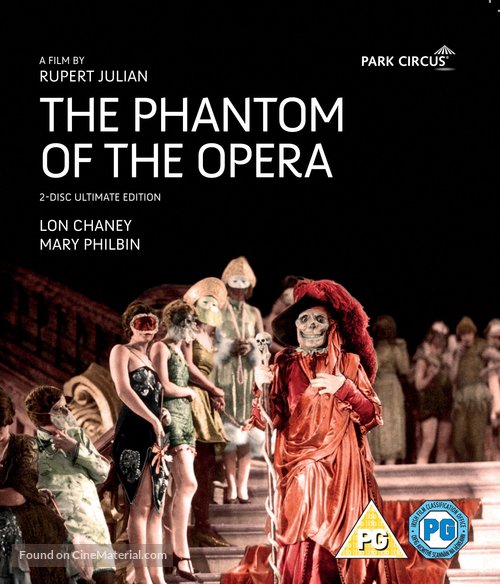 The Phantom of the Opera - British Blu-Ray movie cover