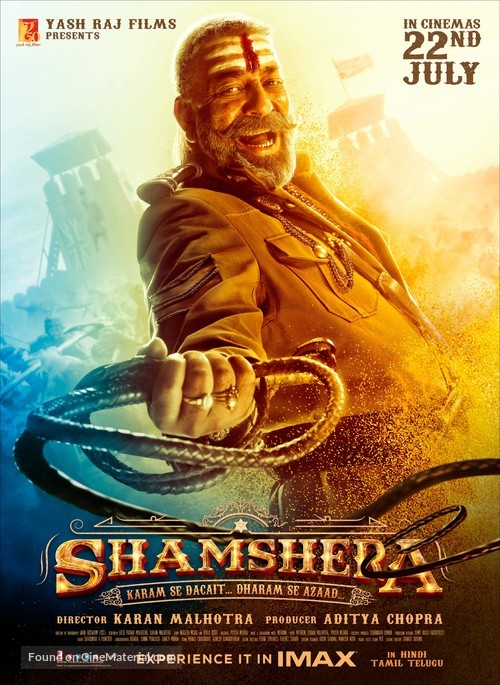 Shamshera - Indian Movie Poster