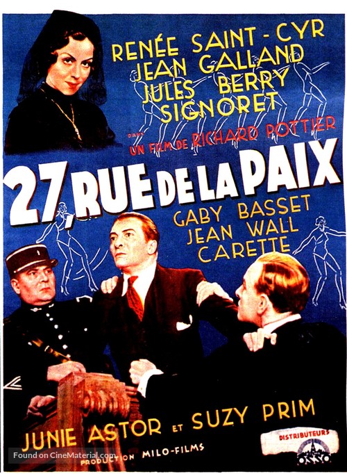 27 rue de la Paix - Belgian Movie Poster