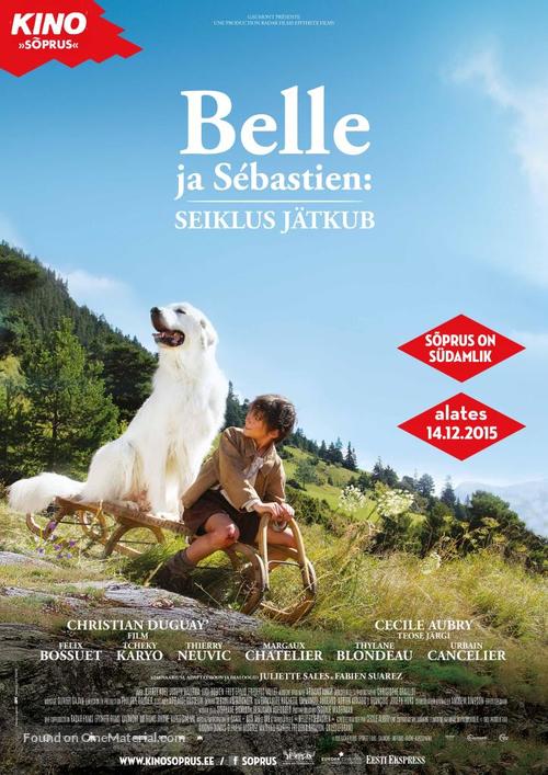 Belle et S&eacute;bastien, l&#039;aventure continue - Estonian Movie Poster