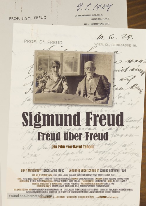 Sigmund Freud, un juif sans Dieu - German Movie Poster