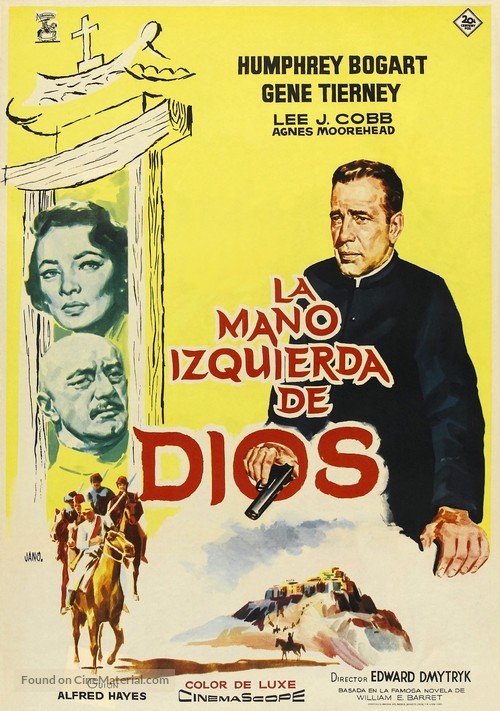 The Left Hand of God - Spanish Movie Poster