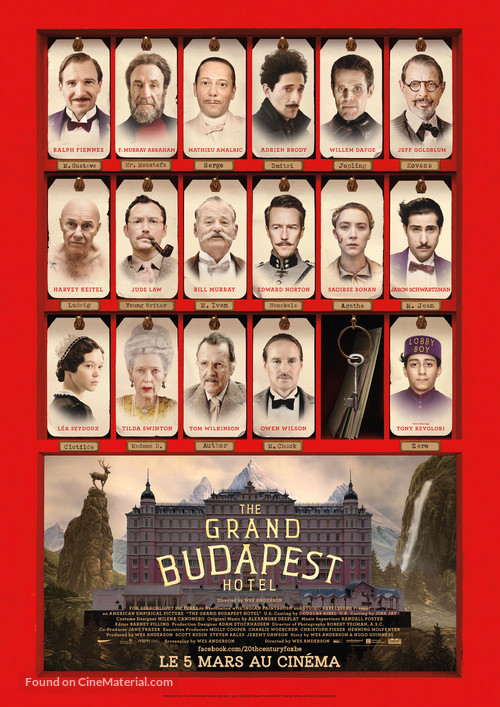 The Grand Budapest Hotel - Belgian Movie Poster