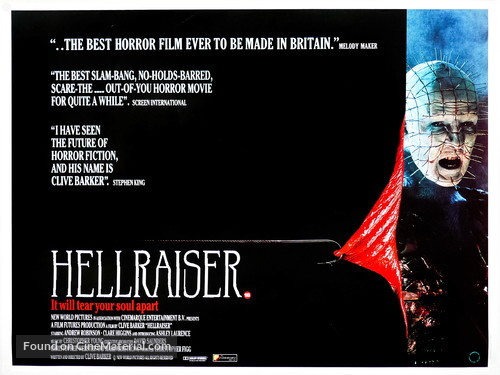 Hellraiser - British Movie Poster