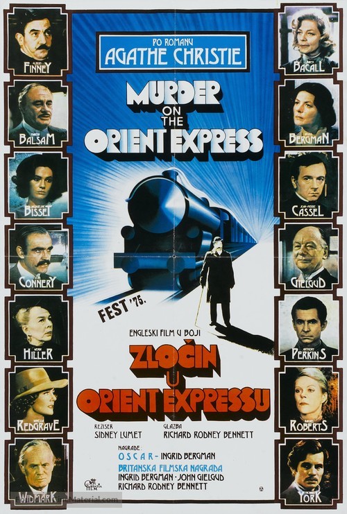 Murder on the Orient Express - Yugoslav Movie Poster