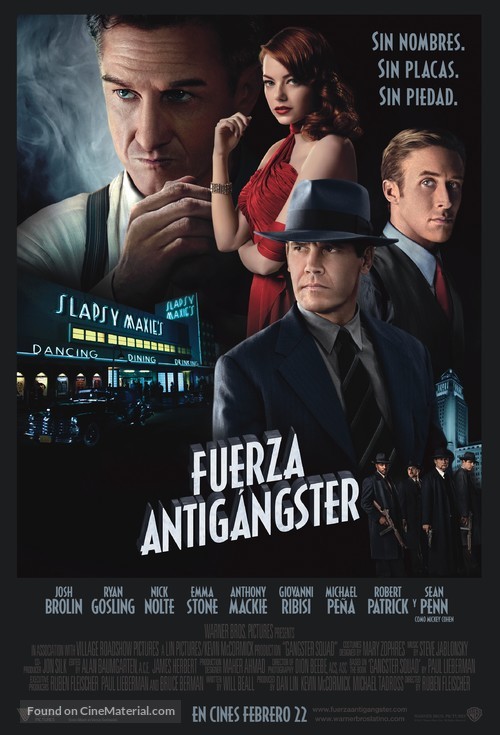 Gangster Squad - Colombian Movie Poster