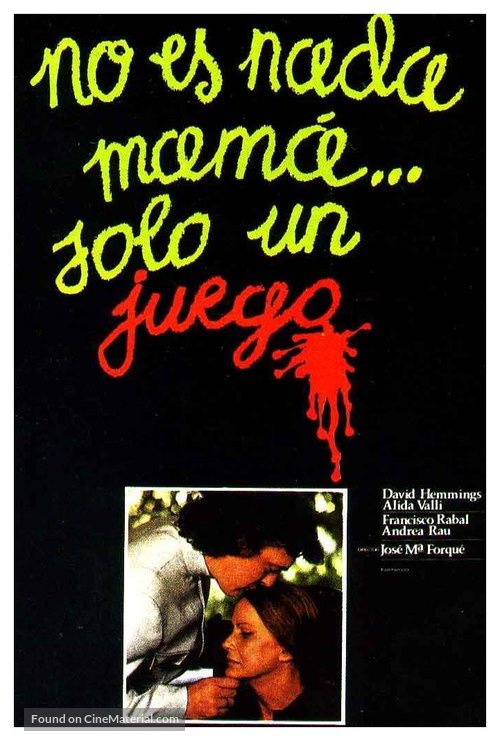 No es nada, mam&aacute;, s&oacute;lo un juego - Spanish Movie Poster