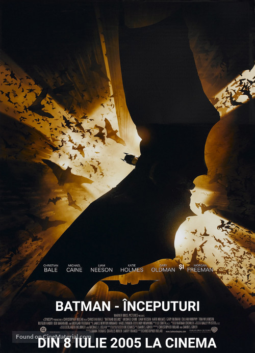 Batman Begins - Romanian Movie Poster