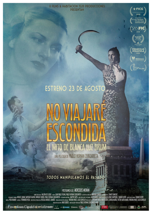 No Viajar&eacute; Escondida - Uruguayan Movie Poster