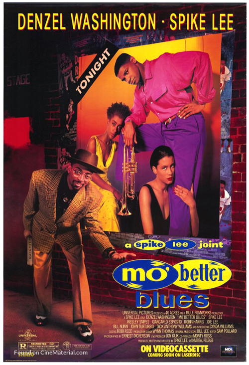 Mo Better Blues - Video release movie poster